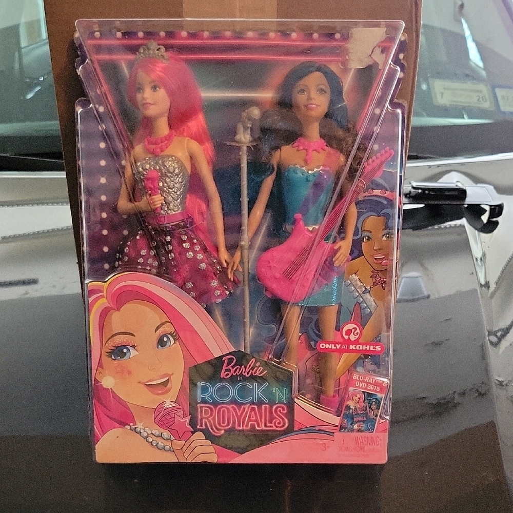 Barbie Rock 'n Royals Pink and Blue Dolls